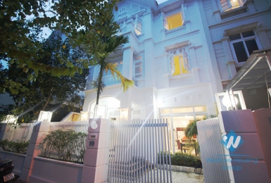 Beautiful fully furnished villa for rent in T block, Ciputra, Tay Ho, Hanoi 